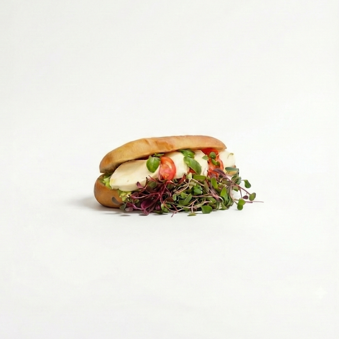 Caprese cheese sandwich at dän Bakery & Café