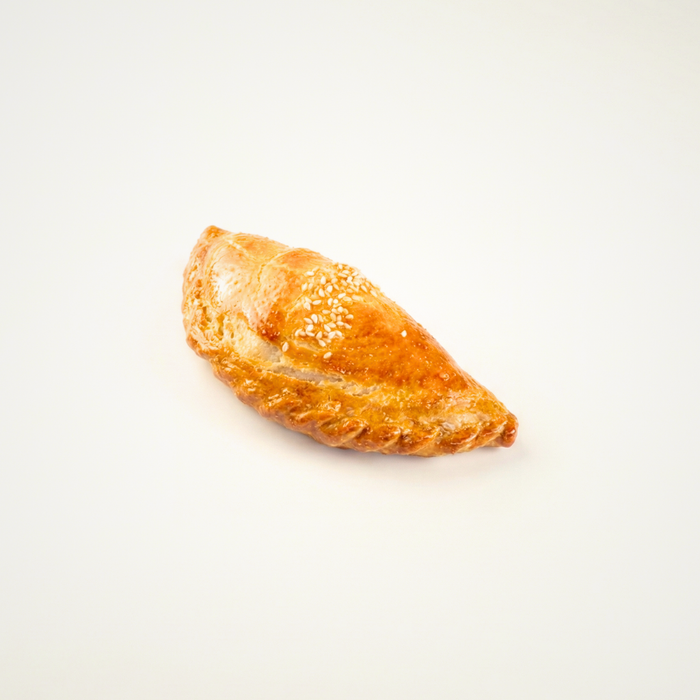 Chicken samsa, a Central Asian baked pastry, at dän Bakery & Café