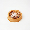 Apple Tartlet Small pastry with a filling on a white background

