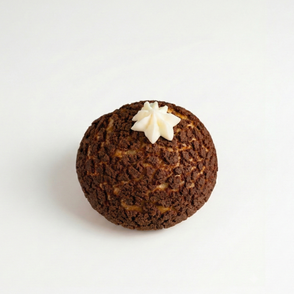 Chocolate truffle Choux with white cream at Morristown Nj
