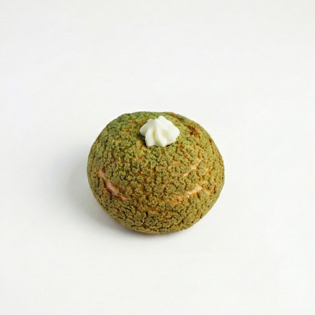 Green Pistachio Choux with a white cap at Morristown Nj
