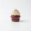 Red velvet cupcake with cream cheese frosting at dessert in morristown nj 