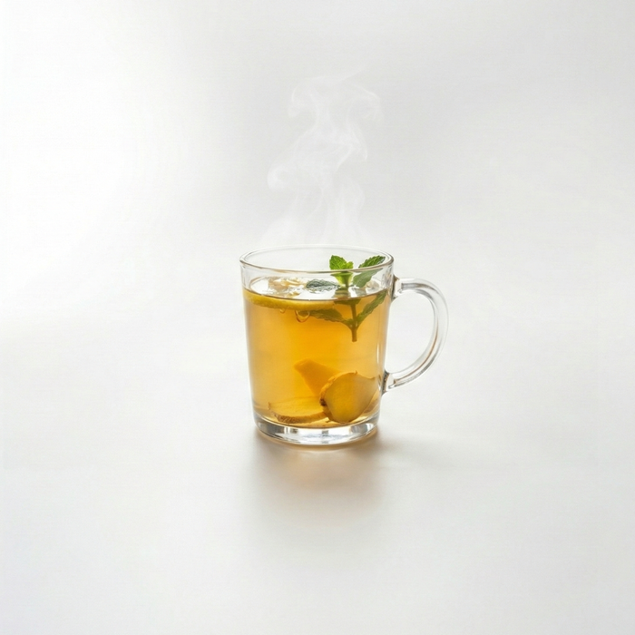 Ginger lemon tea at dän Bakery & Café